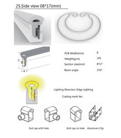 LED Neon Rope Tube LED Light Accessories Easy Installation Waterproofing