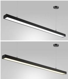 Rectangular Linear Led Ceiling Lights , Modernled Hanging Lights For Office